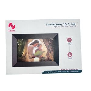 YunQiDeer 10.1” WiFi Digital Photo Frame | Touch Screen | New